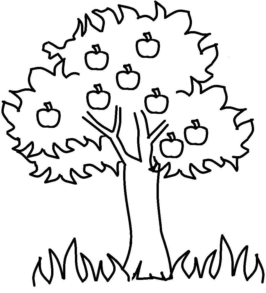 916x1008 Coloring Pages Simple Family Tree Drawing At Getdrawings Com - Tree Drawing For Kids