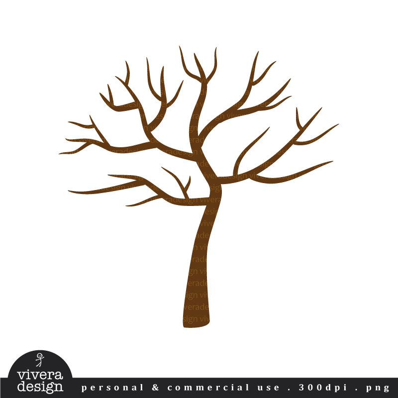800x800 Tree With No Leaves Clipart - Tree Drawing No Leaves
