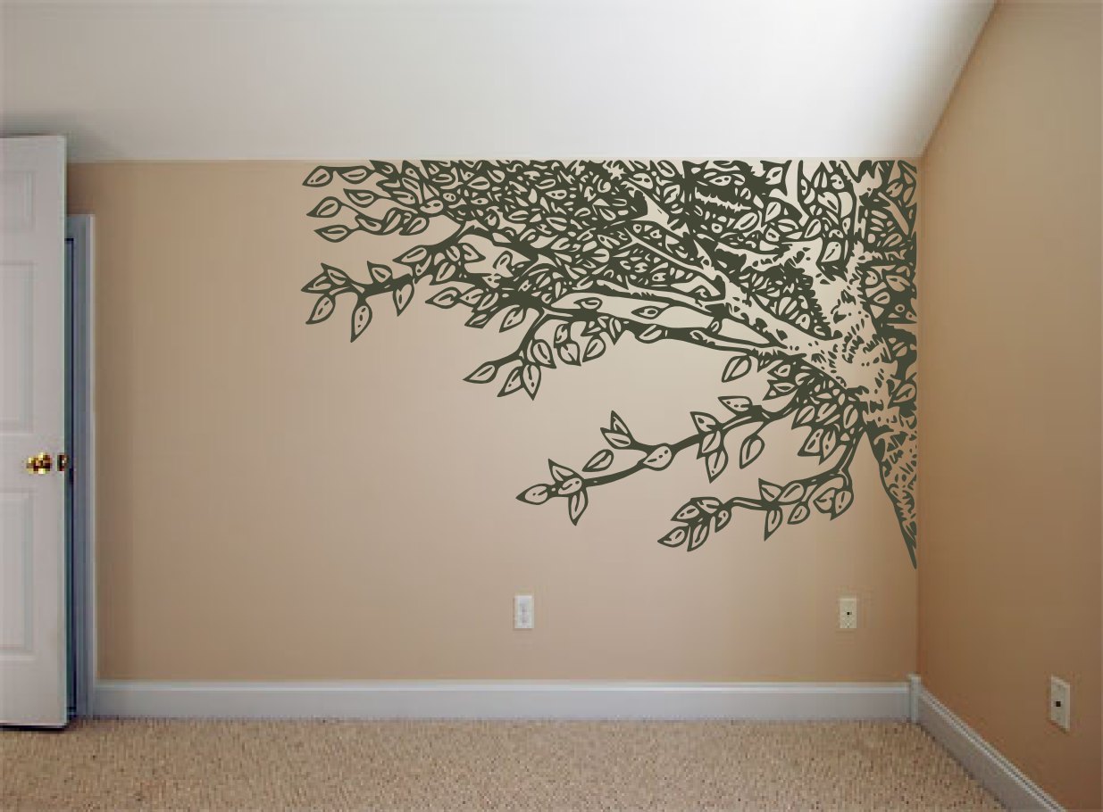 Tree Drawing On Wall at Explore collection of Tree