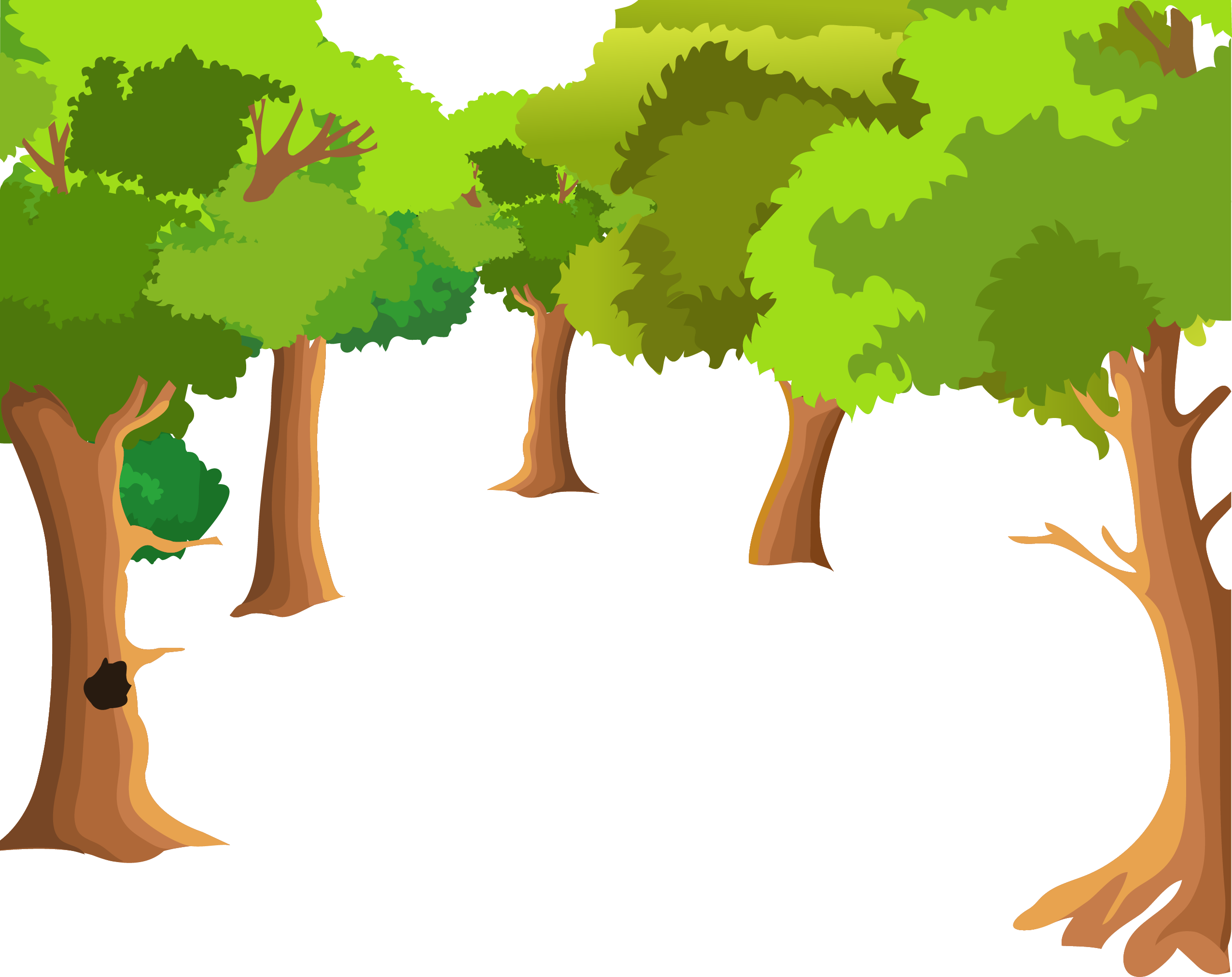 2552x2024 Download Tree Drawing Vector Forest Painting Cartoon Landscape - Tree Drawing Vector