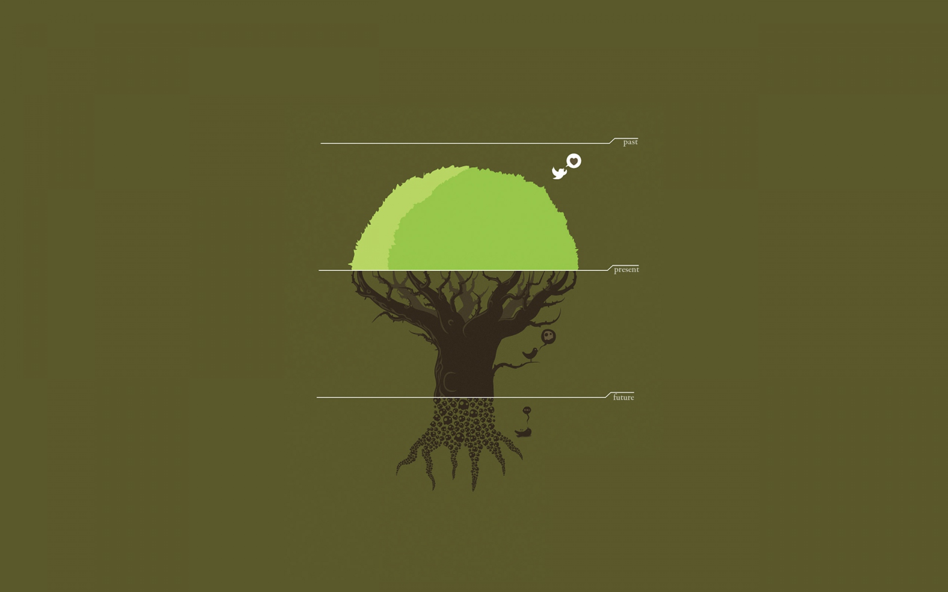 1920x1200 tree division drawing desktop pc and mac wallpaper - Tree Drawing Wallpaper
