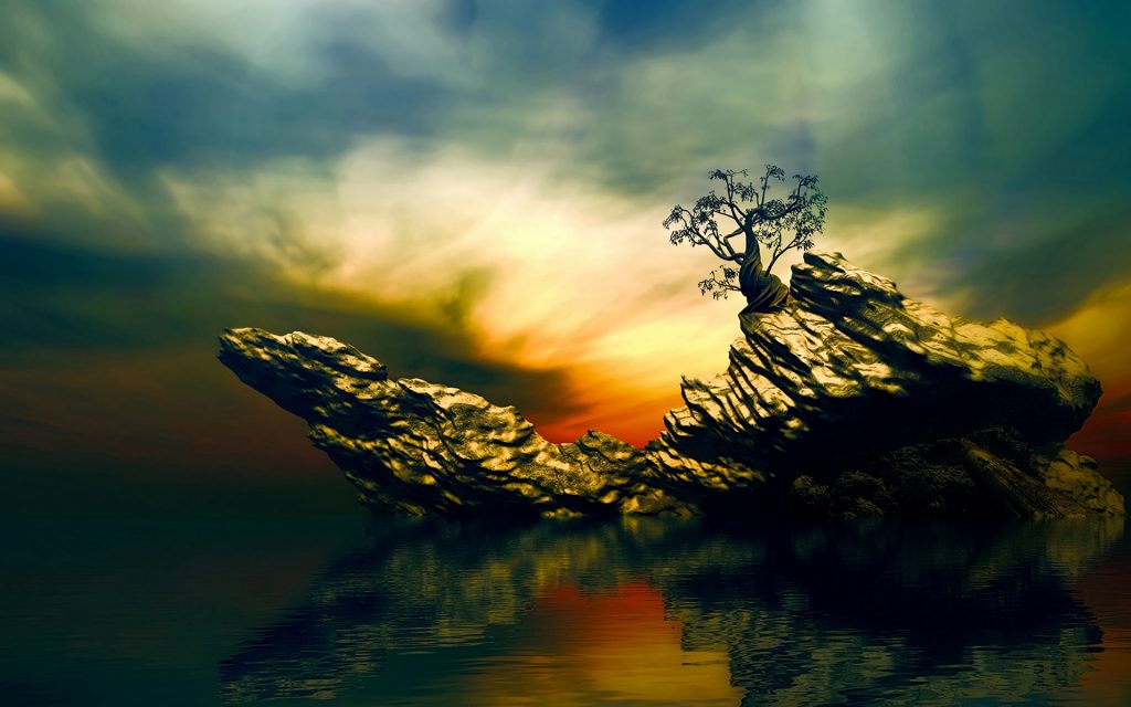 1024x640 tree drawing wallpaper - Tree Drawing Wallpaper