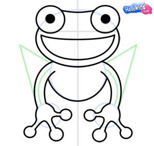300x286 How To Draw How To Draw A Red Eyed Tree Frog - Tree Frog Drawing