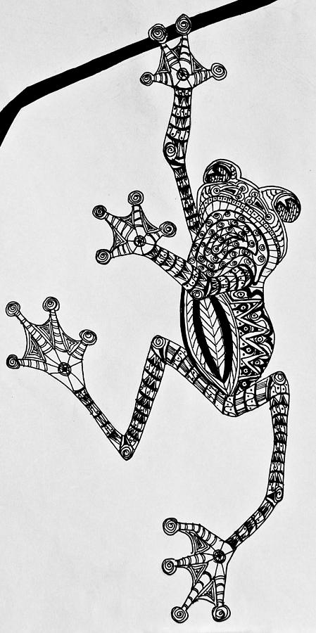 449x900 Tattooed Tree Frog - Tree Frog Drawing