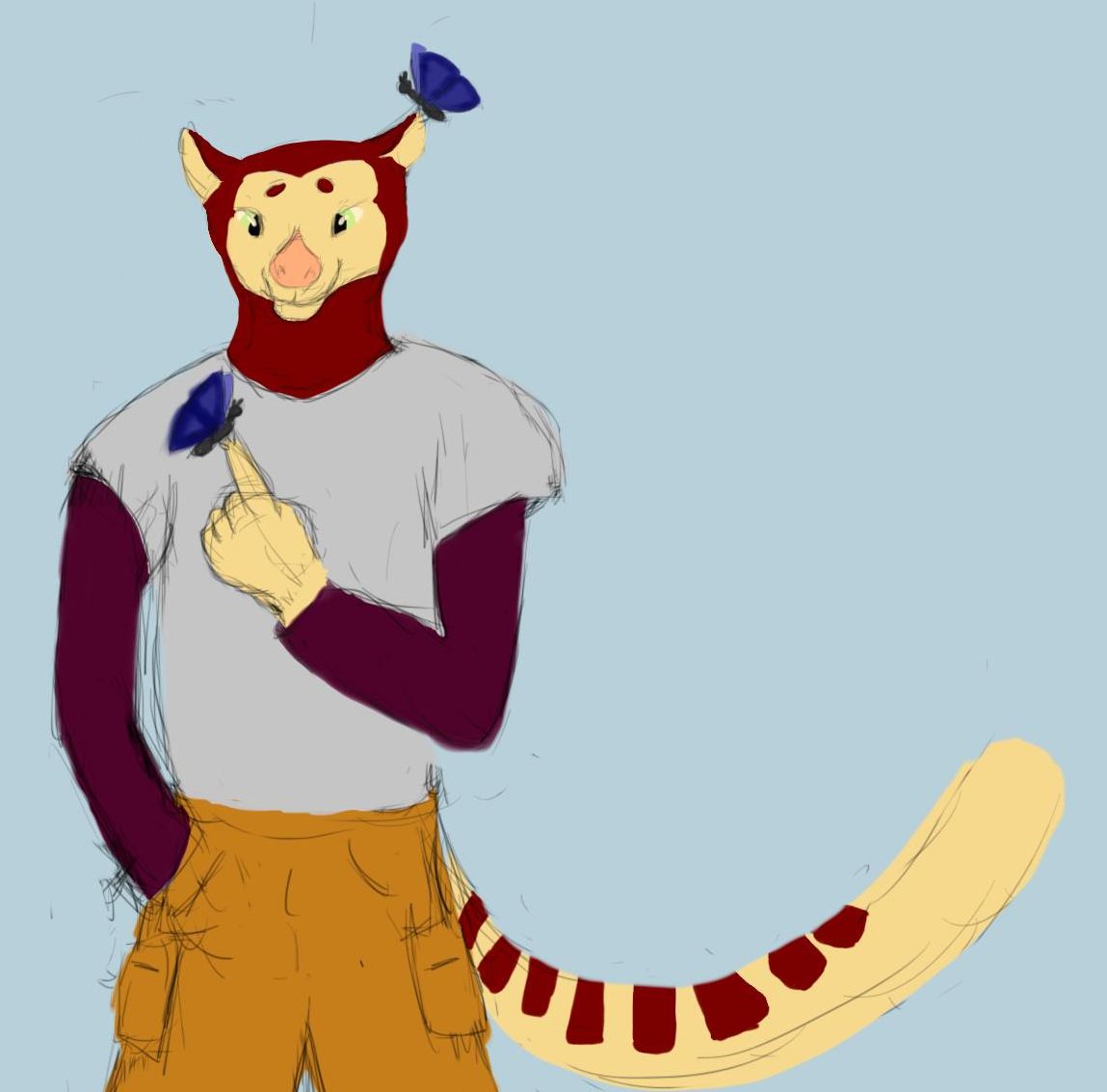 1149x1134 Lesath The Matschie's Tree Kangaroo Weasyl - Tree Kangaroo Drawing