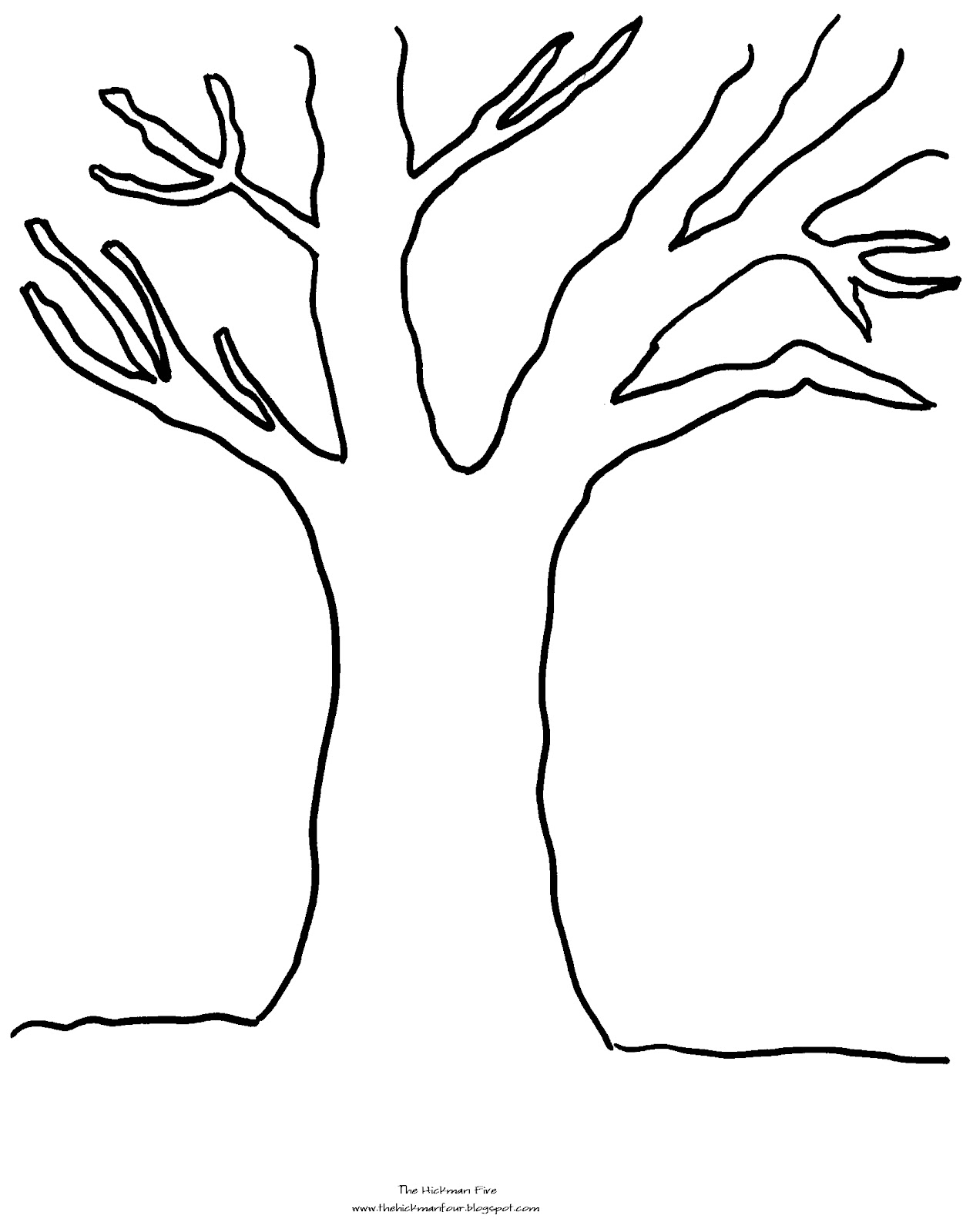 1263x1600 Tree Coloring Pages With No Leaves Only Coloring Pages - Tree No Leaves Drawing