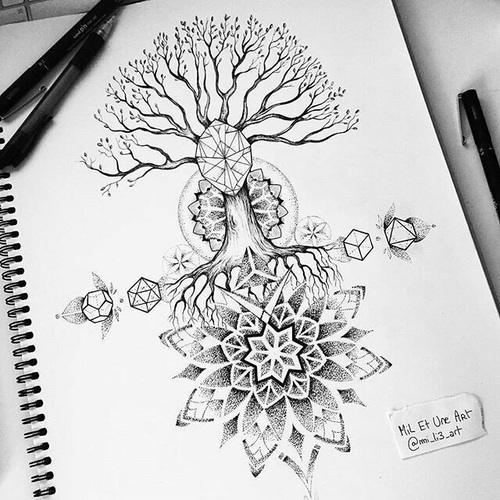 500x500 Tree Of Life Uploaded - Tree Of Life Drawing