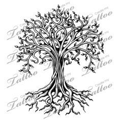 236x236 Marketplace Tattoo Tree Of Life - Tree Of Life Drawing