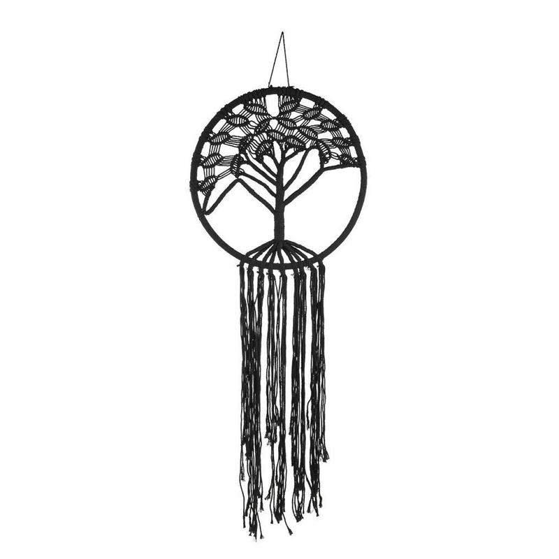 800x800 black tree of life crochet dreamcatcher gifts ishka - Tree Of Life Dreamcatcher Drawing