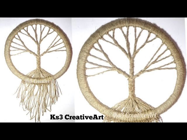640x480 Diy Vintage Tree Dream Catcher Room Decoration Ideas Jute Craft - Tree Of Life Dreamcatcher Drawing