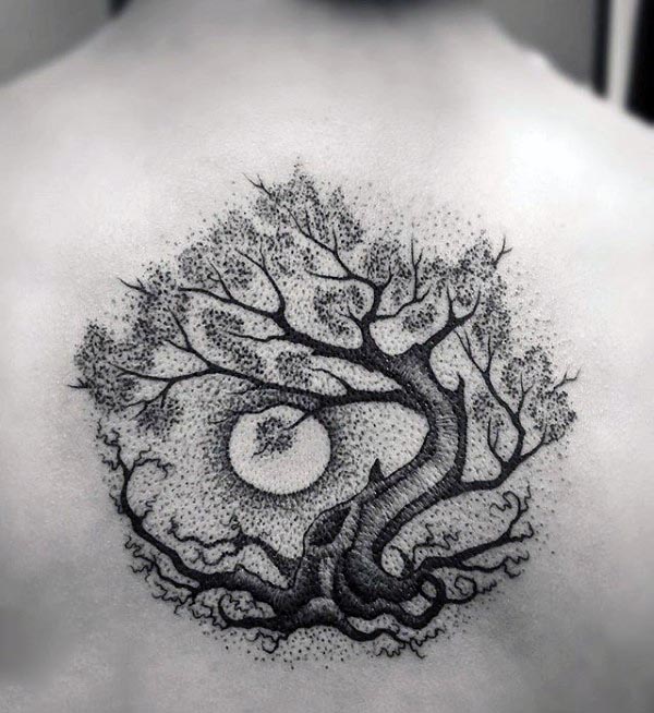 600x654 Tree Of Life Tattoo Drawing - Tree Of Life Dreamcatcher Drawing