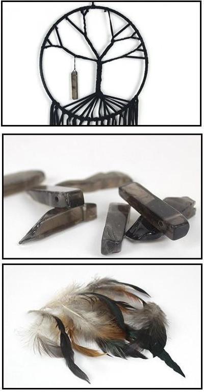 400x765 tree of life dream catcher with natural stone charm - Tree Of Life Dreamcatcher Drawing