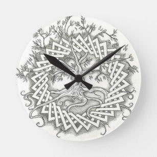 307x307 Celtic Tree Of Life Art Wall Zazzle - Tree Of Life Line Drawing