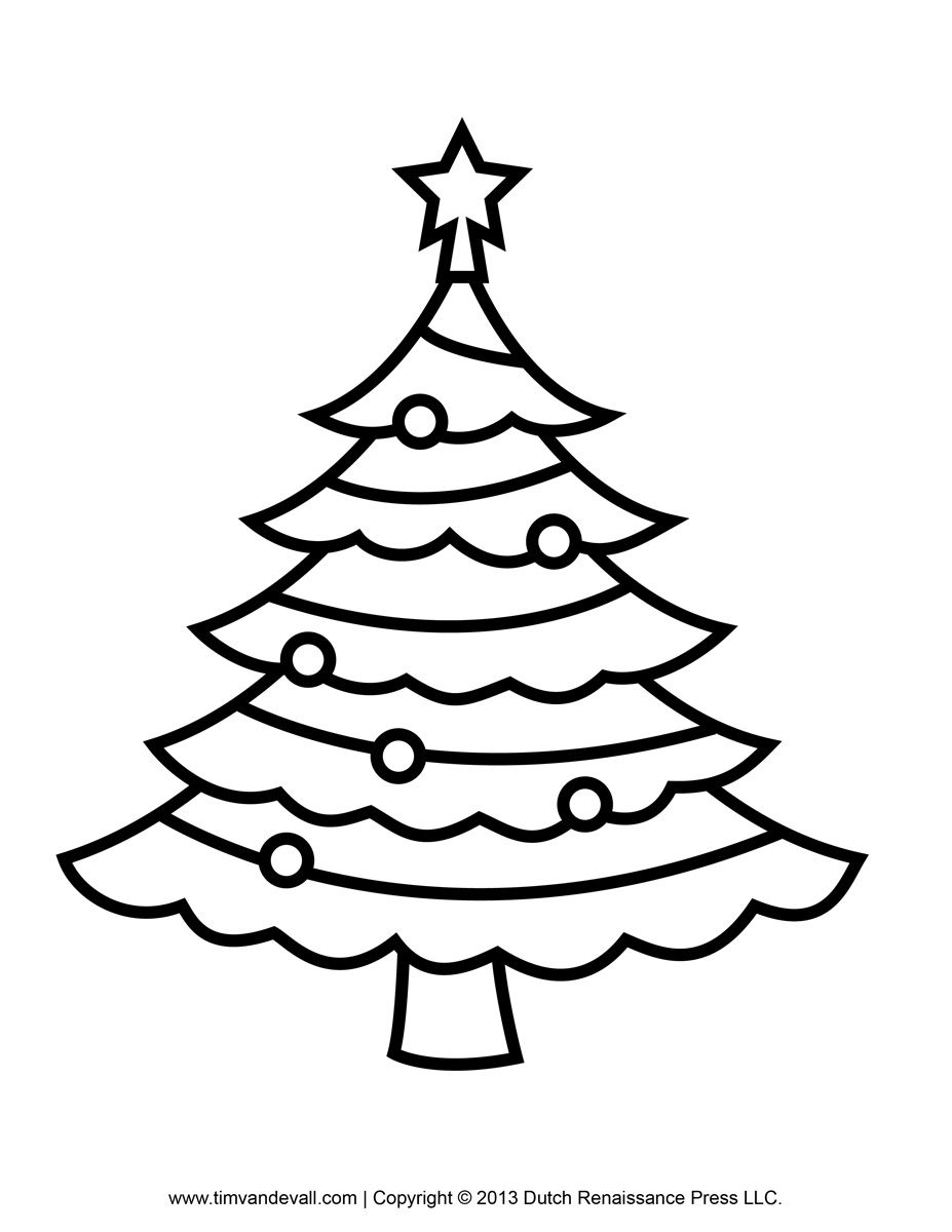 927x1200 New Best S Of Christmas Tree Outline Drawing Christmas Tree Free - Tree Outline Drawing