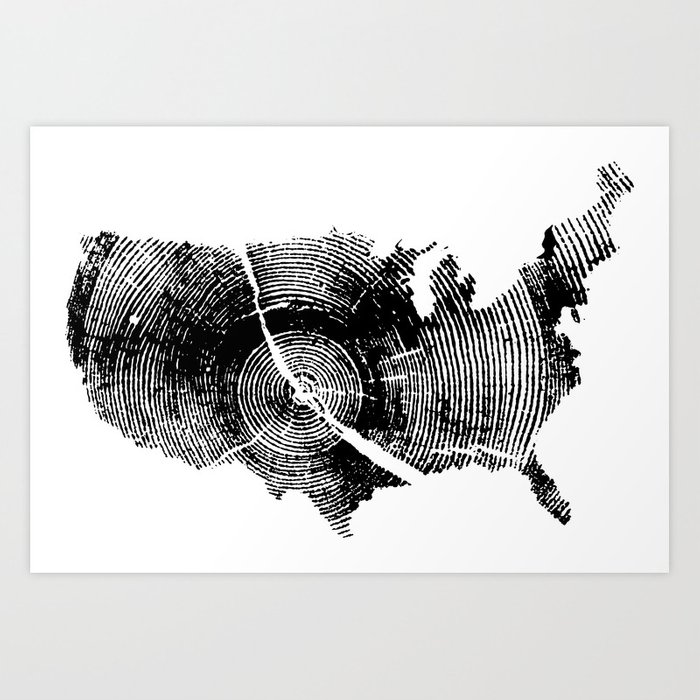 700x700 united states print, tree rings, tree stump, wood grain, tree ring - Tree Ring Drawing