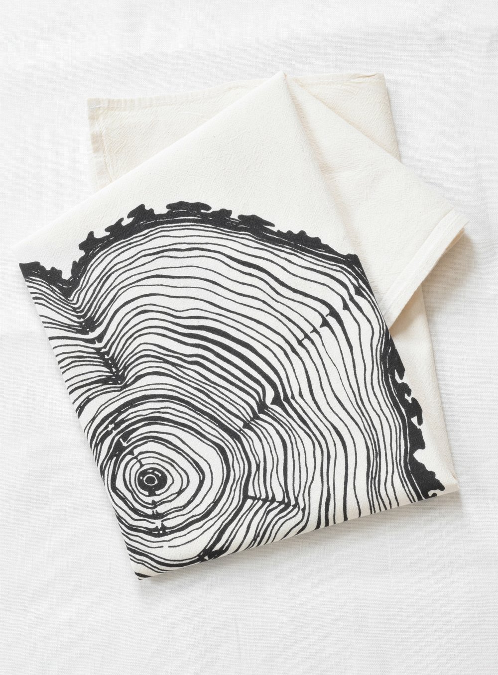 1000x1356 organic tree ring tea towel hearth and harroworganic tree ring - Tree Ring Drawing