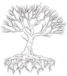 236x265 Tree Roots Sketch Treesa's Tree Decor For My Salon - Tree Roots Drawing