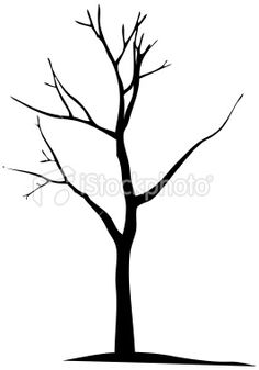 Tree Silhouette Drawing