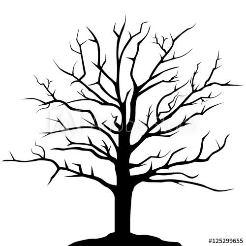 Tree Silhouette Drawing at PaintingValley.com | Explore collection of ...