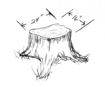 350x290 Stump Drawing Free Download - Tree Stump Drawing