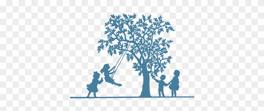 840x354 Friendship Montessori School - Tree Swing Drawing
