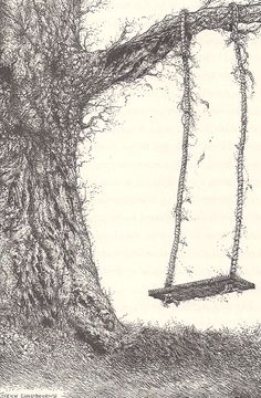 Tree Swing Drawing At Paintingvalley Com Explore