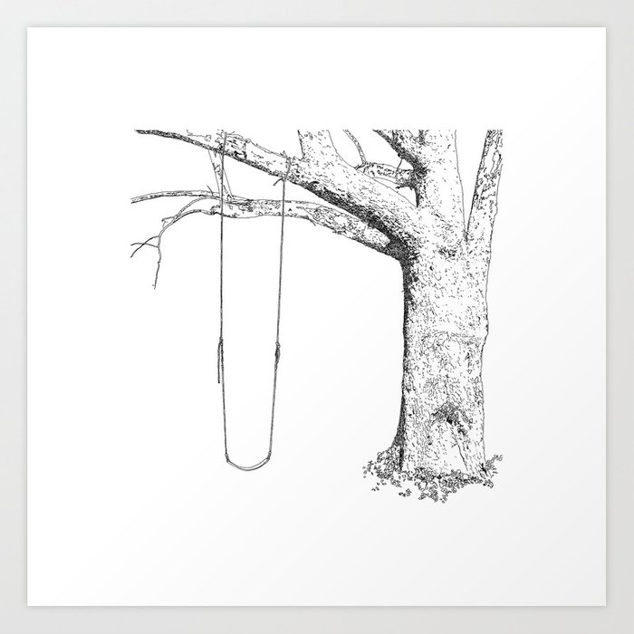Tree Swing Drawing at Explore collection of Tree Swing Drawing