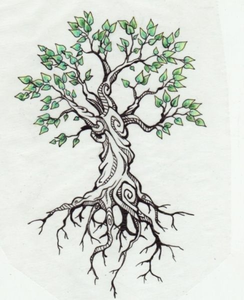 488x600 Meaningful Tree Tattoos Ideas And Designs - Tree Tattoo Drawing