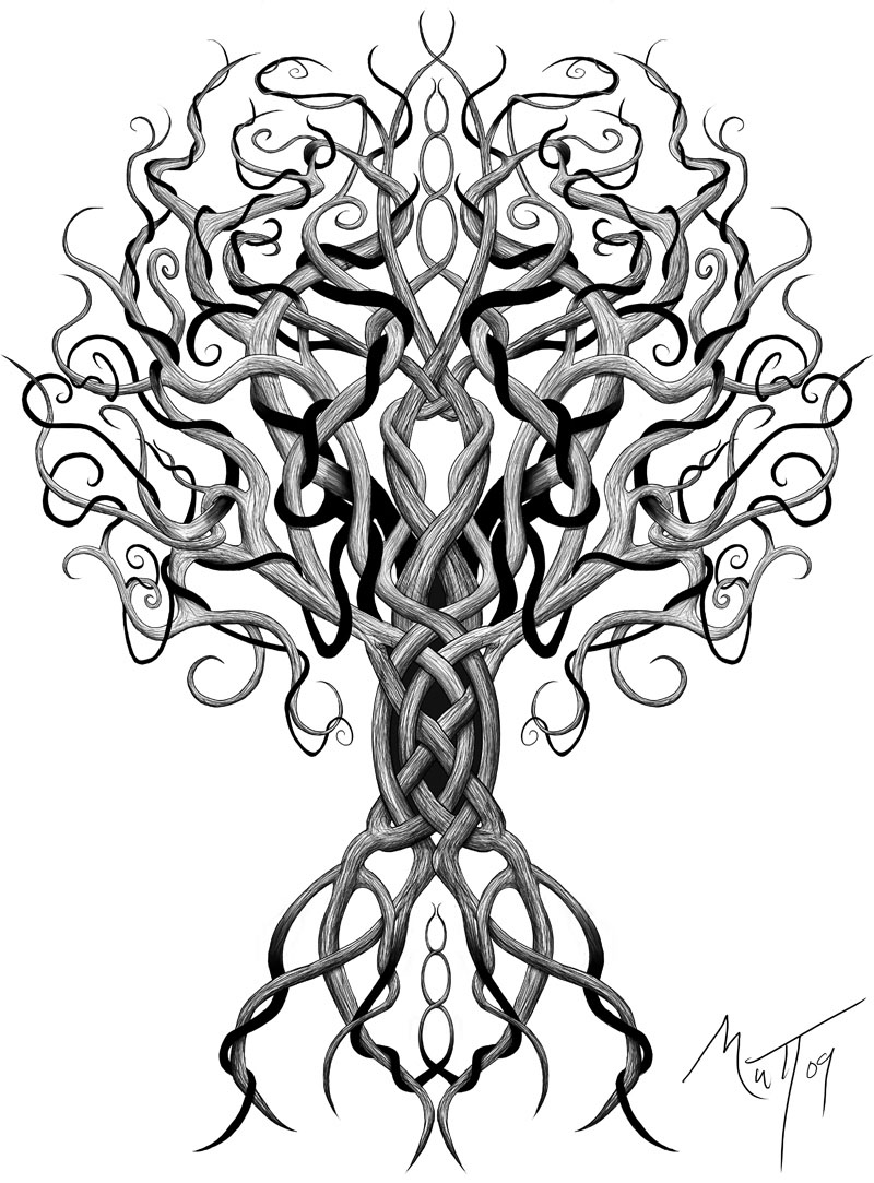 800x1083 brilliant celtic tree tattoo design - Tree Tattoo Drawing