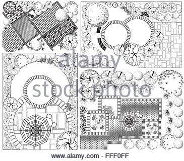 365x320 landscape design drawing symbols awesome collections od landscape - Tree Top Drawing