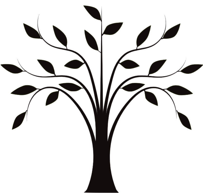835x793 Family Tree Trunk Clip Black And White Black And White - Tree Trunk Line Drawing