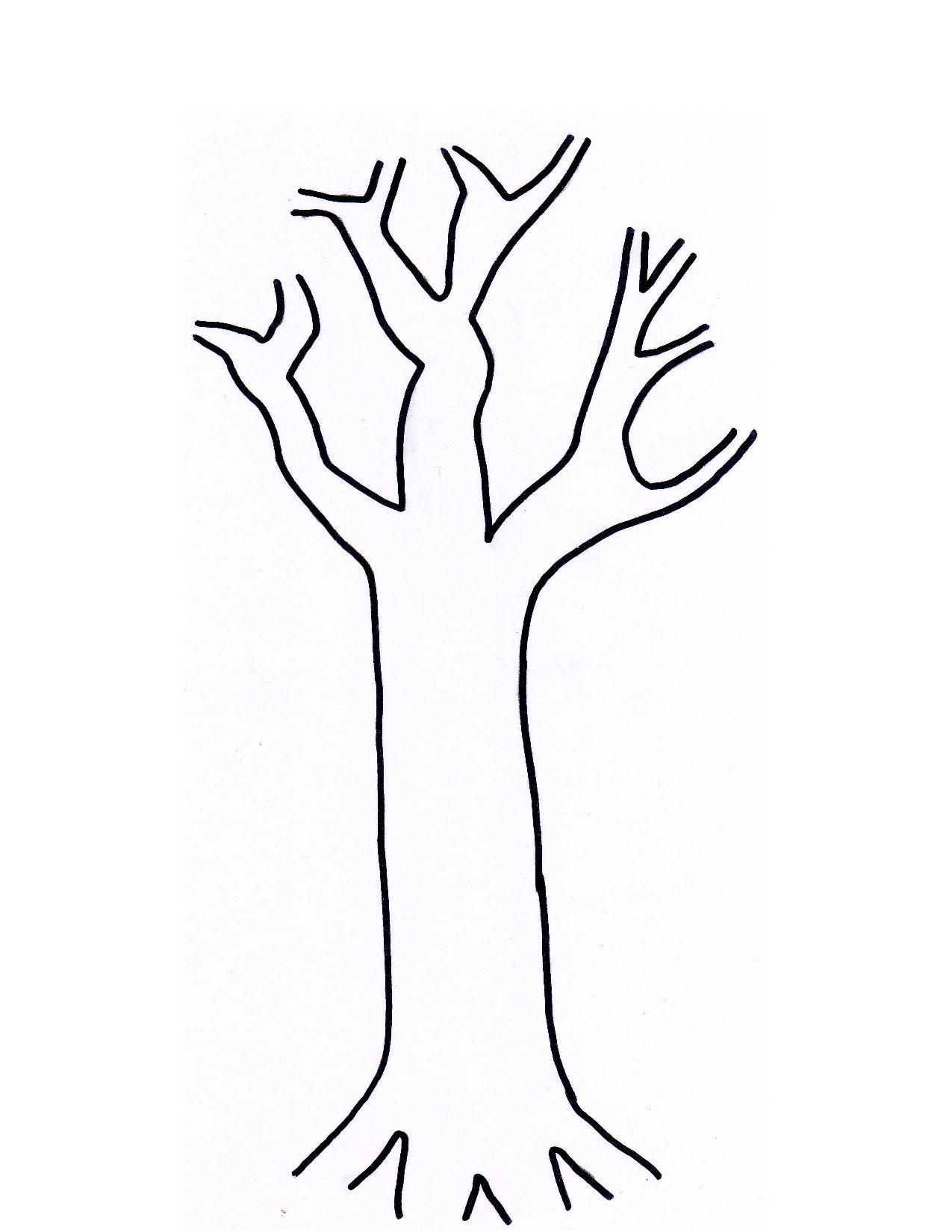 1275x1650 tree cork utensil painting pre k fall autumn trees, fall - Tree Trunk Line Drawing