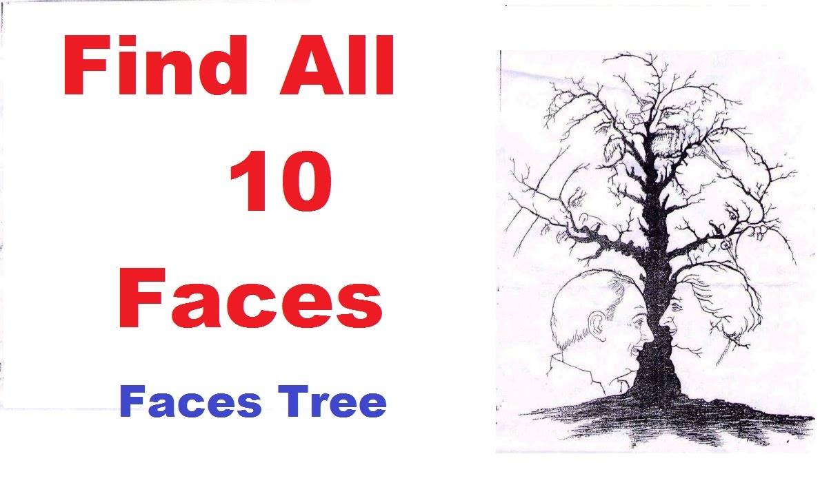 1218x720 How To Draw National Leaders Tree - Tree With Face Drawing
