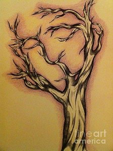 224x300 Tree Face Drawings - Tree With Face Drawing