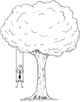 274x350 You Searched For Tree Swing - Tree With Swing Drawing