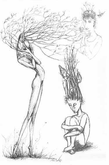 375x566 Tree Women - Tree Woman Drawing