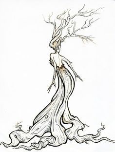 236x312 Woman Tree - Tree Woman Drawing