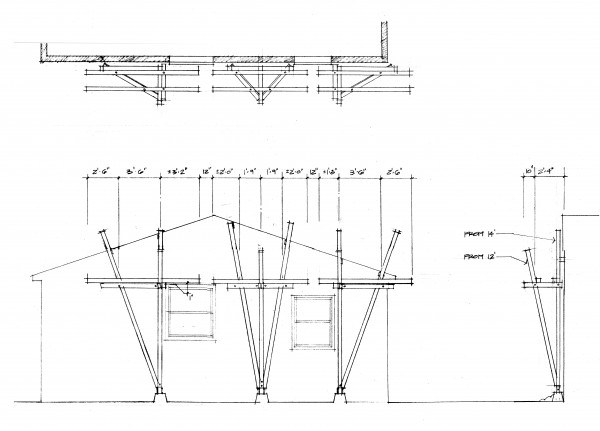 600x431 Wisteria Trellis Part Steve Wallet, Architect - Trellis Drawing