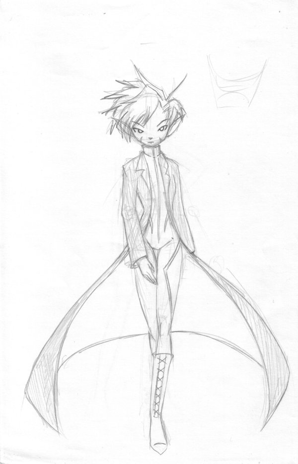 600x935 coat drawing free download - Trench Coat Drawing