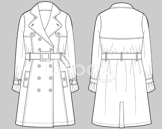 Trench Coat Drawing at PaintingValley.com | Explore collection of ...
