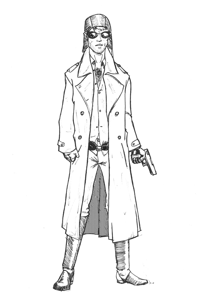 Trench Coat Drawing at Explore collection of