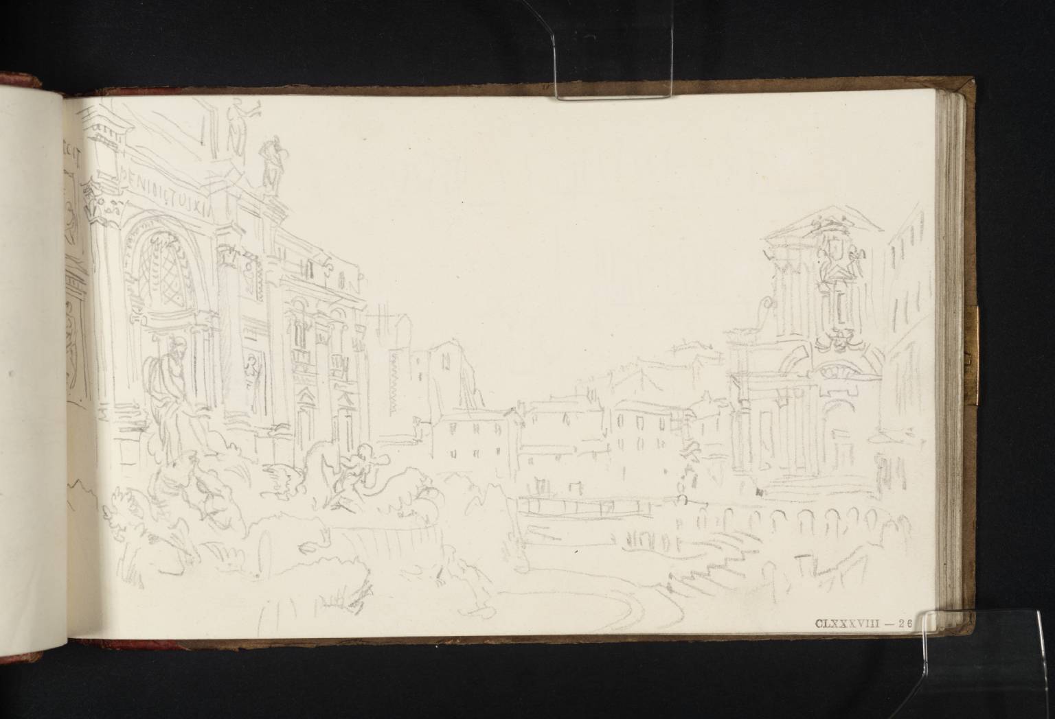 1536x1048 the trevi fountain, rome', joseph mallord william turner, tate - Trevi Fountain Drawing