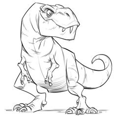 236x236 cool dinosaur drawing image random things in dinosaur - Trex Drawing