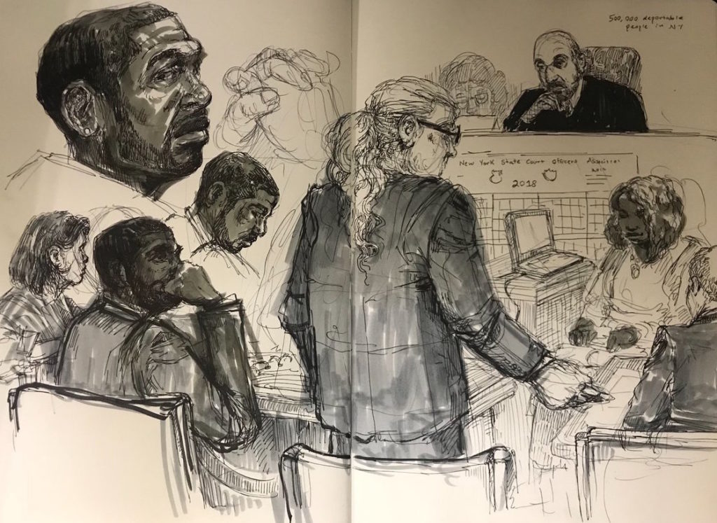1024x747 drawings from the trial of jumaane williams - Trial Drawing