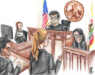 317x250 mock trial courtroom drawing - Trial Drawing
