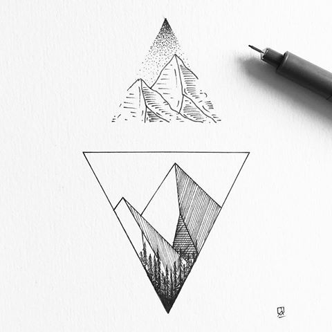 480x480 Related Image Tee Ideasinspiration Tattoos, Triangle Tattoos - Triangle Design Drawing