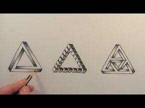290x217 how to draw the impossible triangle in different ways narrated - Triangle Illusion Drawing