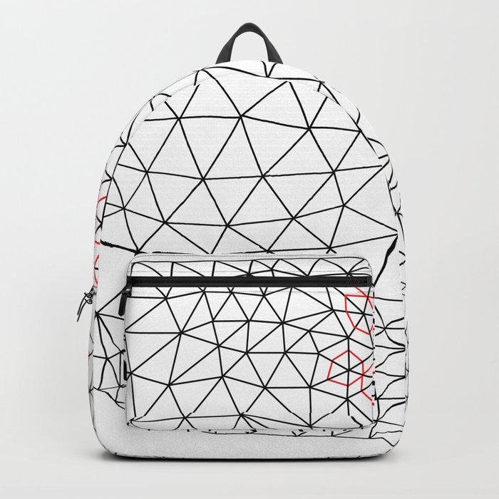 700x700 Geometric Triangulation Drawing Backpack - Triangulation Drawing