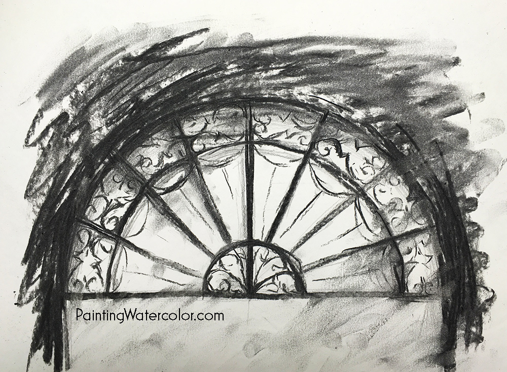 1000x735 How To Draw Watercolor Painting Lesson - Triangulation Drawing