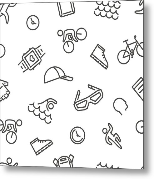 493x572 vector line pattern for triathlon on a white background metal - Triathlon Drawing